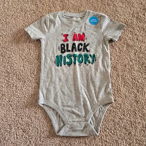 Carter's I Am Black History Grey Onesie 24 Months